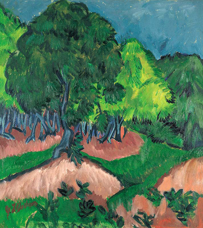 Landscape with Chestnut Tree 